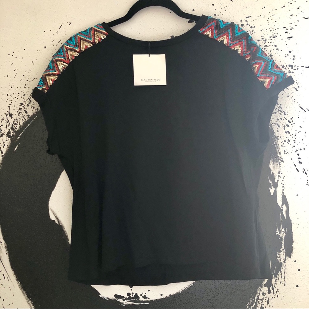 Zara Sequin T-shirt